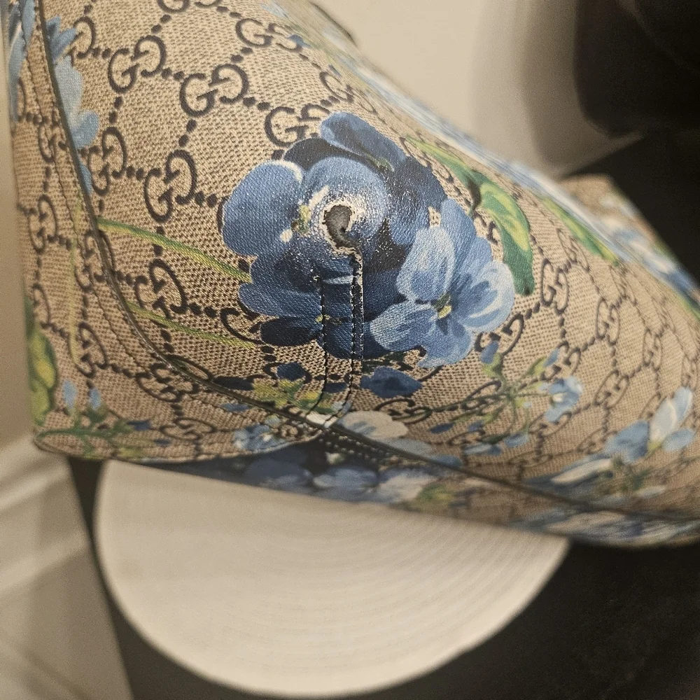 Gucci Bloom Floral Blue Tote Bag - Reversible - Picture 10 of 16